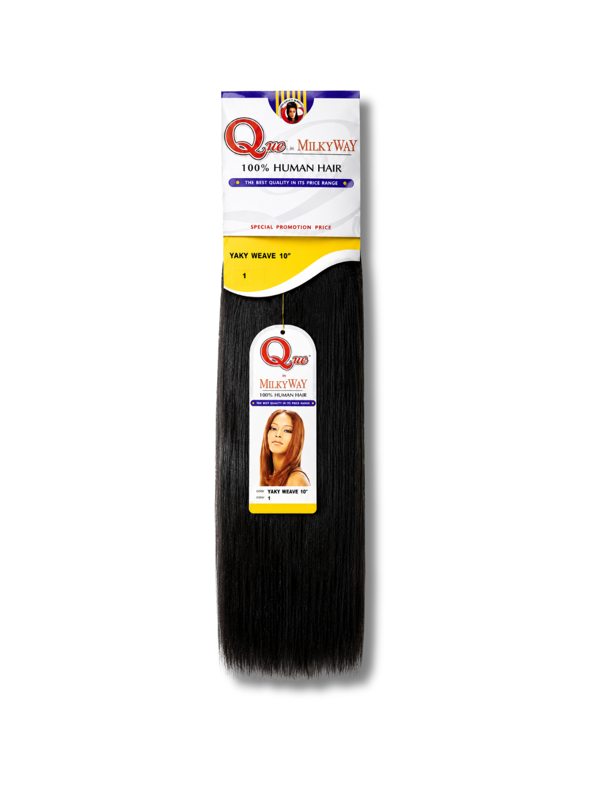 Shake N Go Que Pack Hair Yaki Straight (10–18 Inch) | Pack Hair