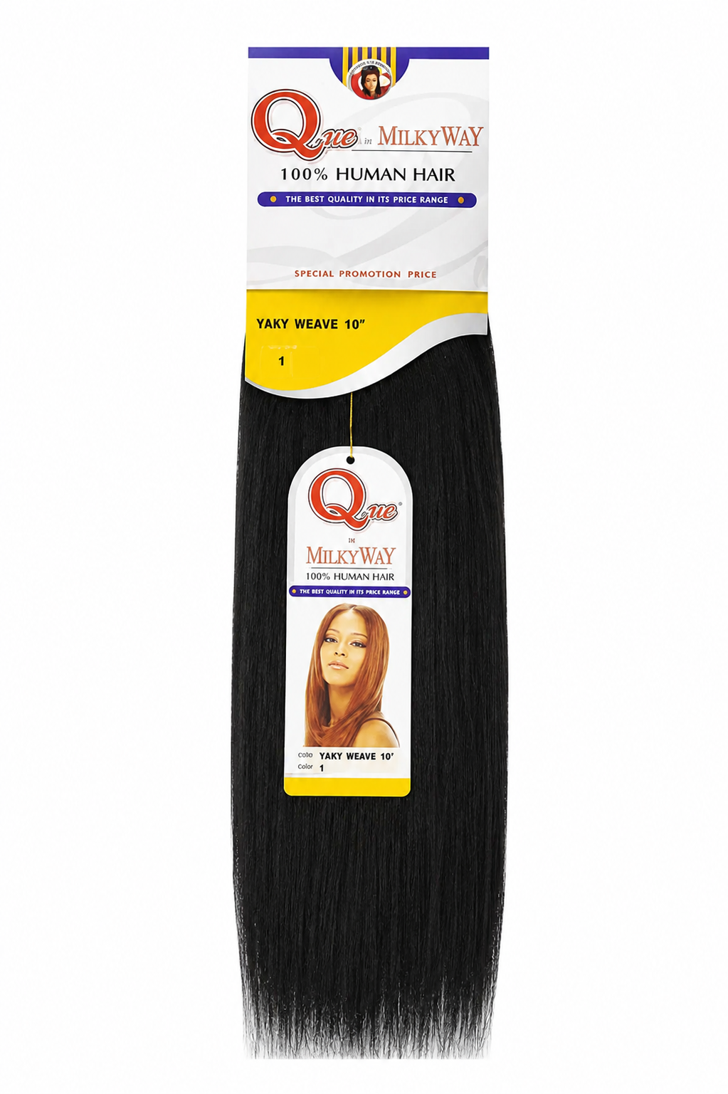 Shake N Go Que Pack Hair Yaki Straight (10–18 Inch) | Pack Hair