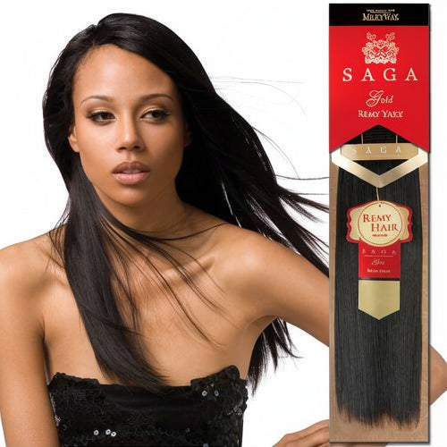 SAGA GOLD Yaky Remy Human Hair Weave