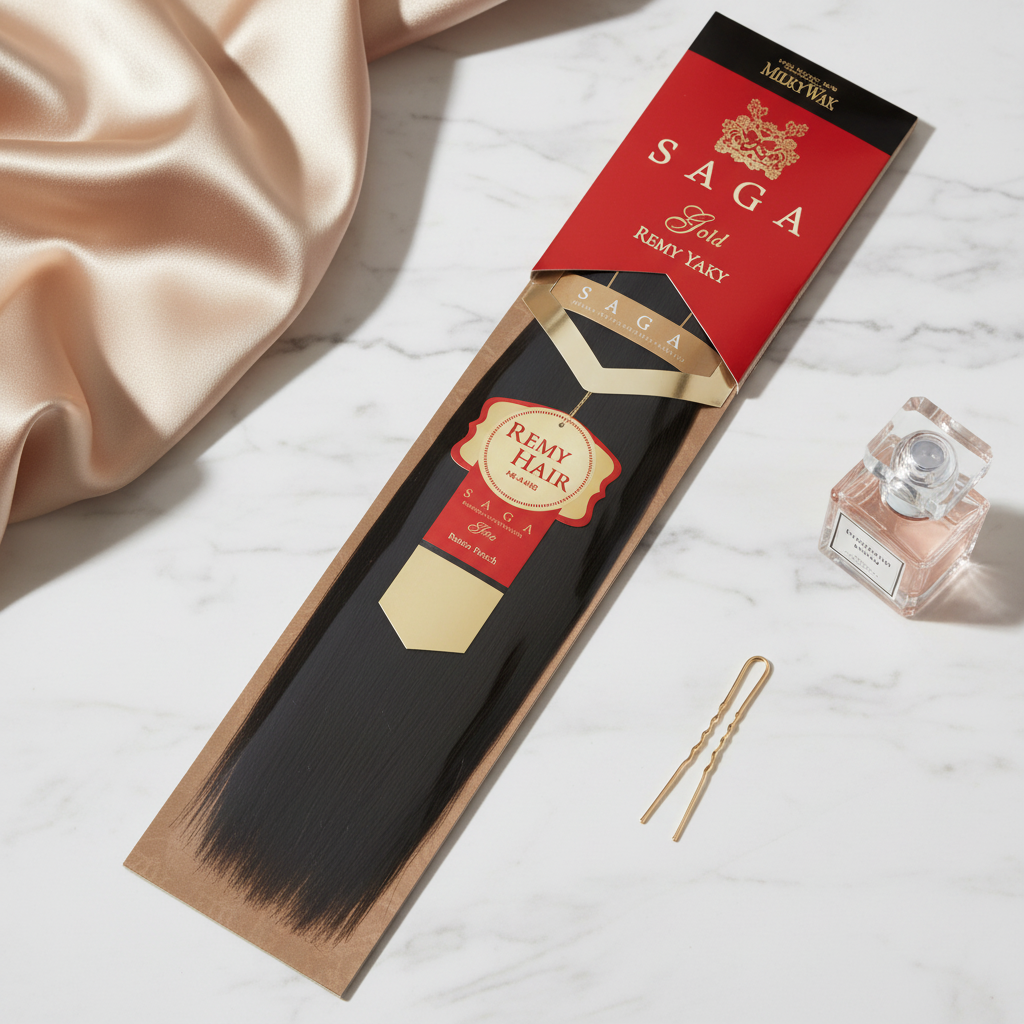 Saga Gold REMY YAKY Hair Extensions in Luxurious Setting